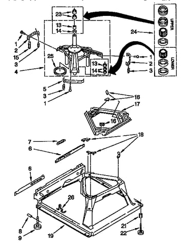 Machine base parts