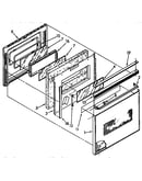 Upper oven door