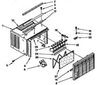 Kenmore 1068790517 cabinet parts diagram