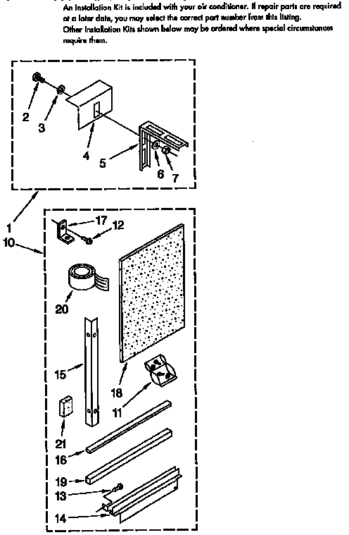 Installation parts