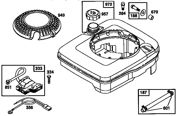 FUEL TANK AND FINGER GUARD