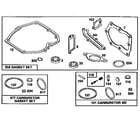 Briggs & Stratton 124702-0207-01 gasket set/carburetor gasket set/carburetor kit diagram