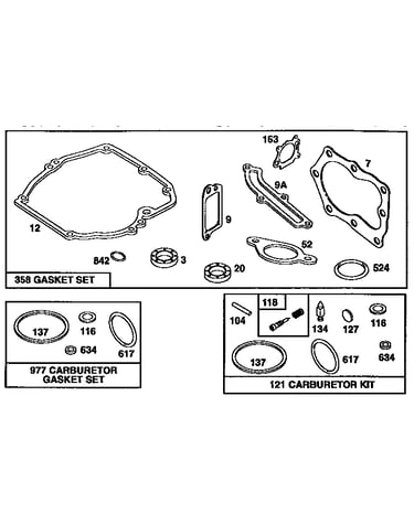 Gasket set/carburetor gasket set/carburetor kit