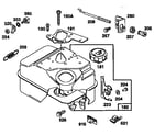 Briggs & Stratton 135212-0164-01 fuel tank assembly diagram