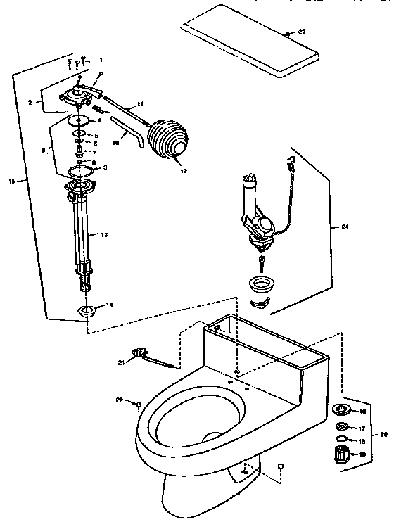 SATURN ONE-PIECE WATERSAVER / LOW CONSUMPION TOILET