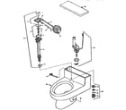 Universal Rundle 4022/55195-942 DOVE GRAY saturn one-piece watersaver / low consumpion toilet diagram