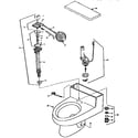 Universal Rundle 4022/55195-796 FED BLUE saturn one-piece watersaver / low consumpion toilet diagram