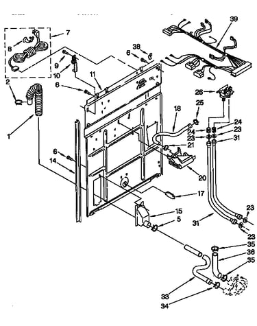 Rear panel parts