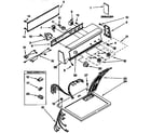 Kenmore 11097581100 top and console parts diagram
