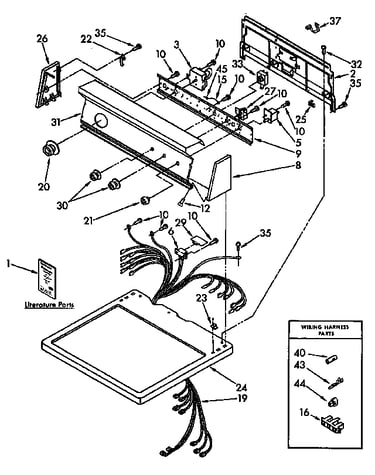 Top and console parts