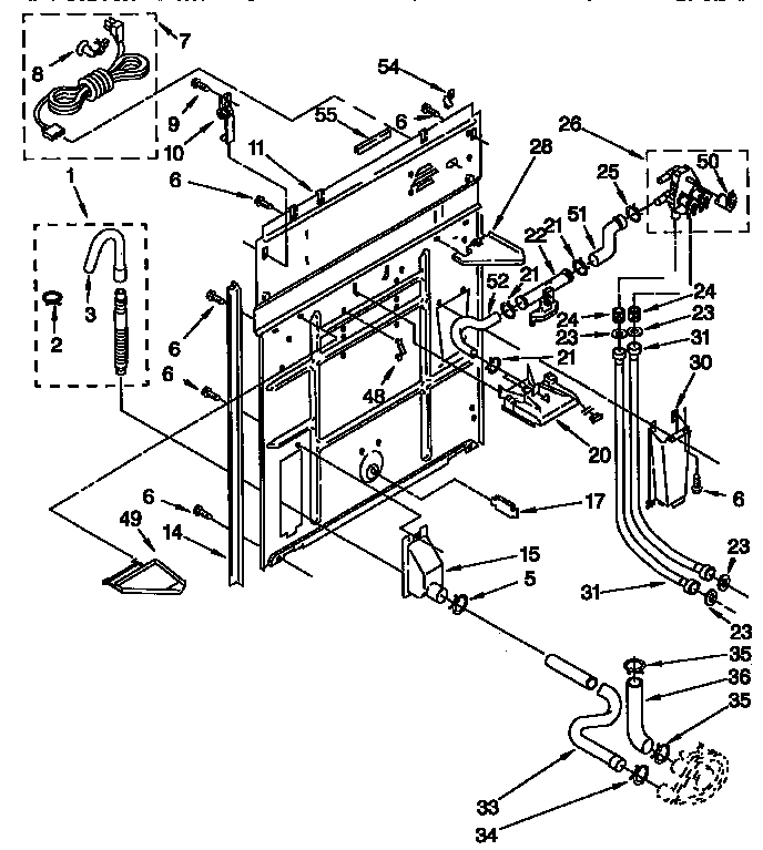 Rear panel parts