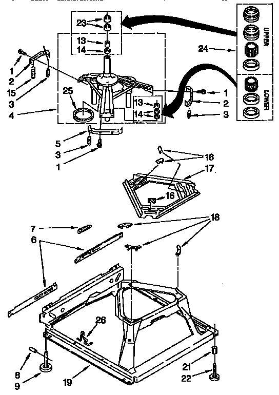 Machine base parts