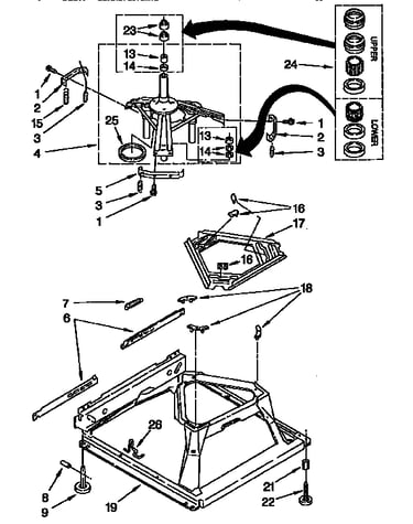 Machine base parts