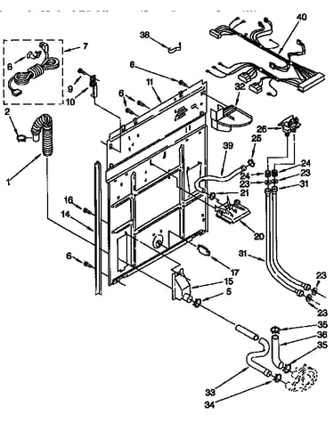 Rear panel parts