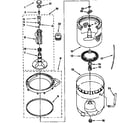 Kenmore 11092573100 agitator, basket, and tub parts diagram