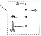 Kenmore 11092573200 miscellaneous parts diagram