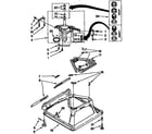 Kenmore 11092573200 machine base parts diagram
