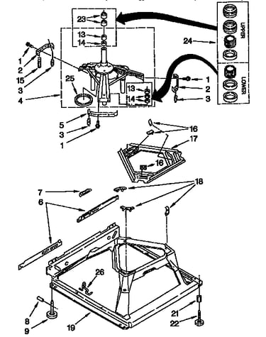 Machine base parts