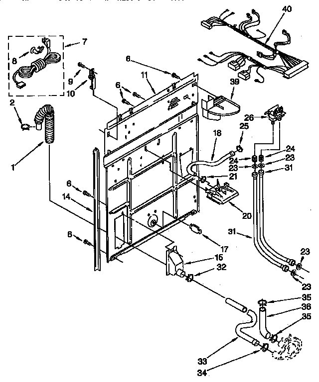 Rear panel parts