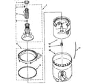 Kenmore 11092560800 agitator, basket and tub parts diagram