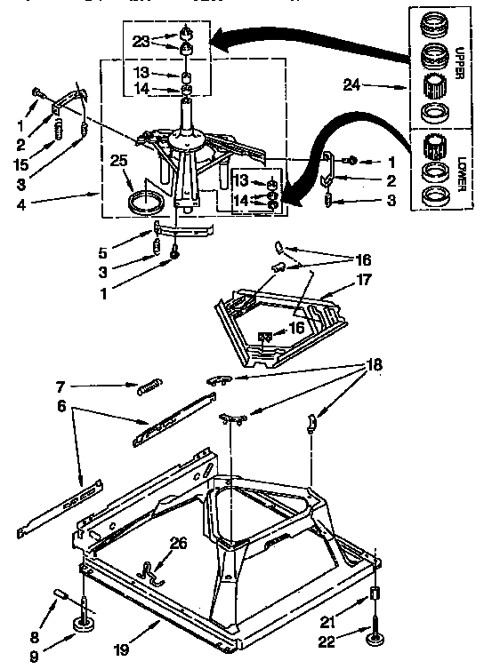 Machine base parts