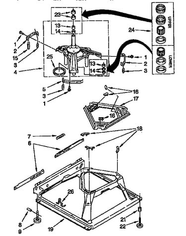 Machine base parts