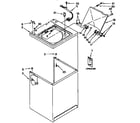 Kenmore 11091578800 top and cabinet parts diagram