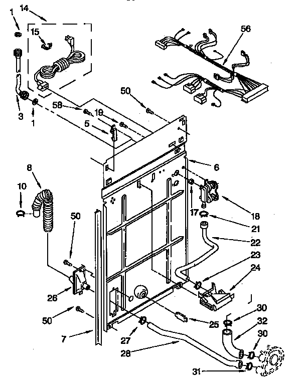 Rear panel parts