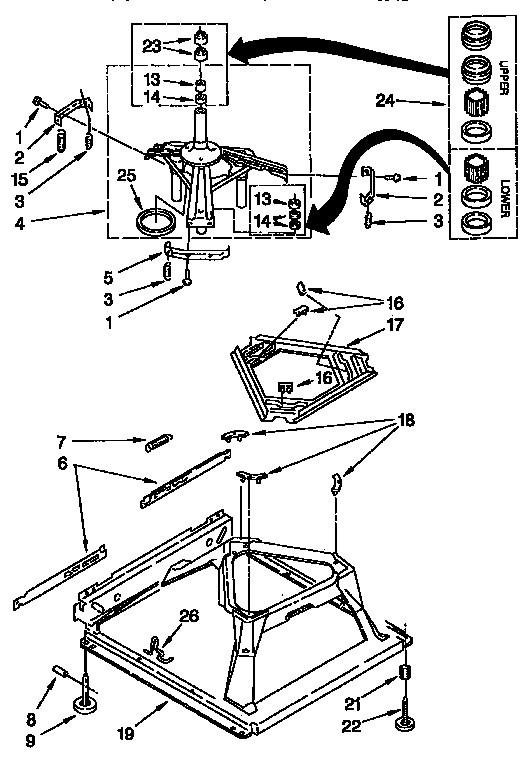 Machine base parts