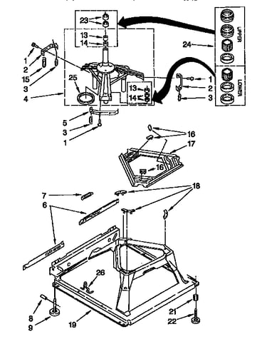 Machine base parts