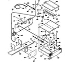 Kenmore 9113672992 broiler and oven burner section diagram