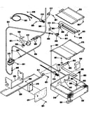 Broiler and oven burner section