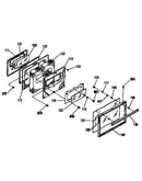 Oven door section