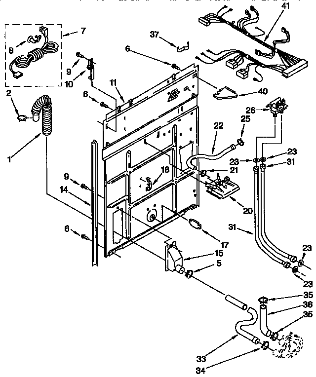 Rear panel parts