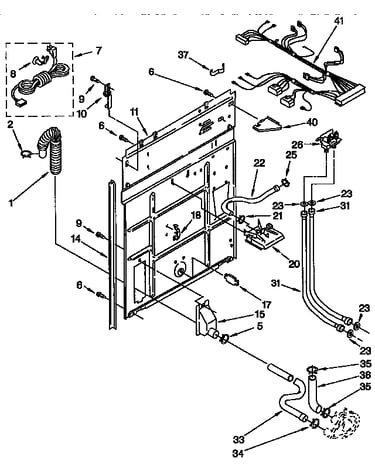 Rear panel parts