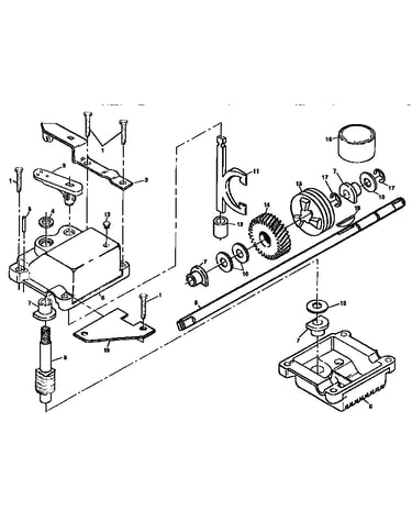 Gear case asm