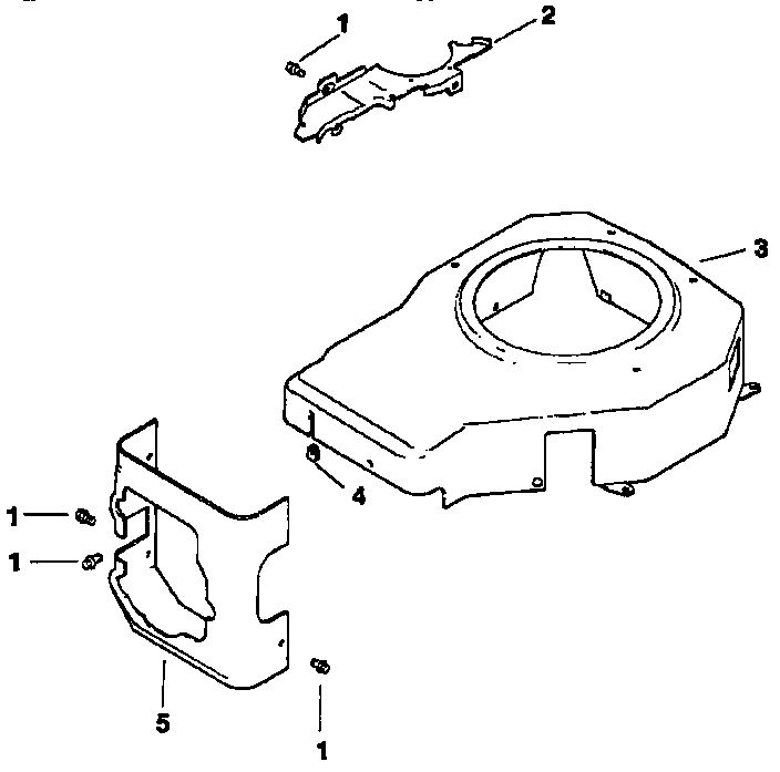 Blower housing and baffles