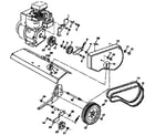 Craftsman 917296351 belt guard and pulley assembly diagram