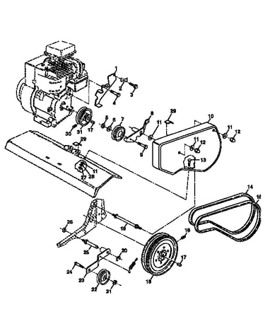 Belt guard and pulley assembly