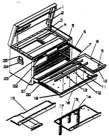 2 drawer chest