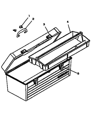 22" plastic handbox