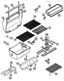 Grill and burner section