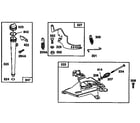 Briggs & Stratton 402707-1242-01 dip stick and governor assembly diagram