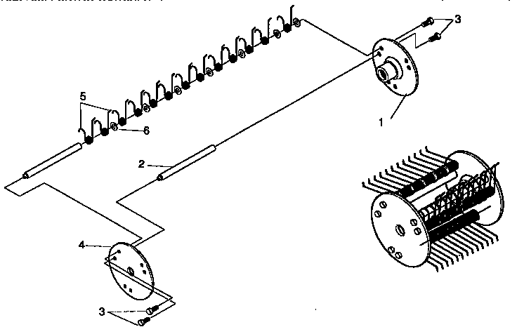 Dethatcher attachment
