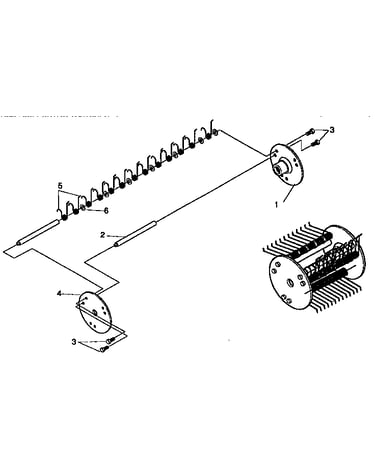 Dethatcher attachment