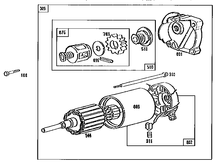 Starting motor