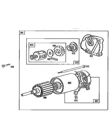 Starting motor