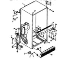 Kenmore 1069731611 cabinet parts diagram