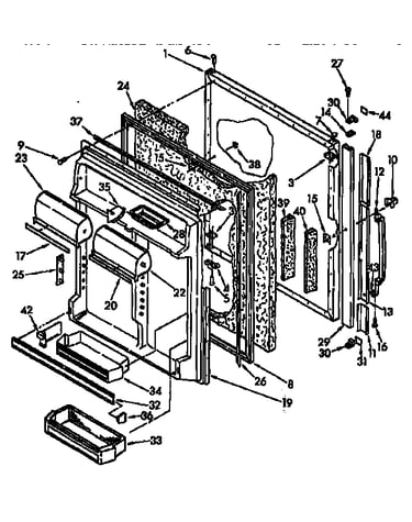 Refrigerator door parts