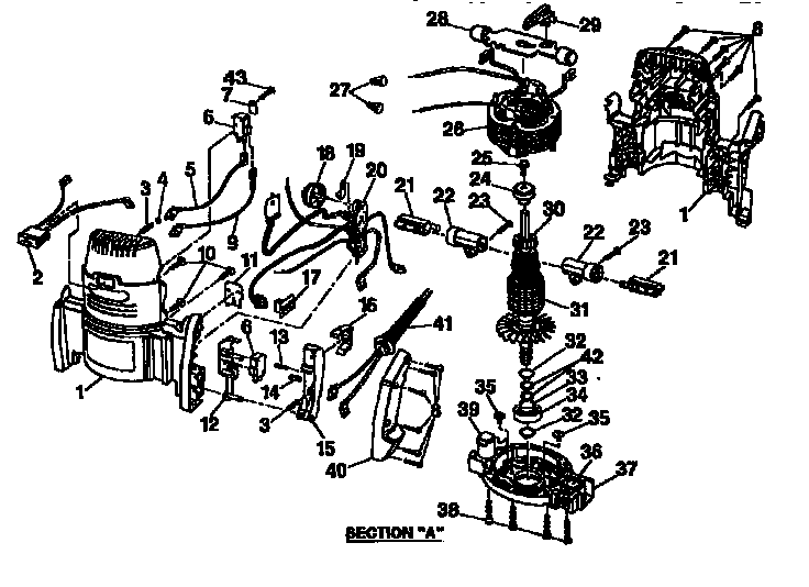 HOUSING AND ARMATURE ASSEMBLY